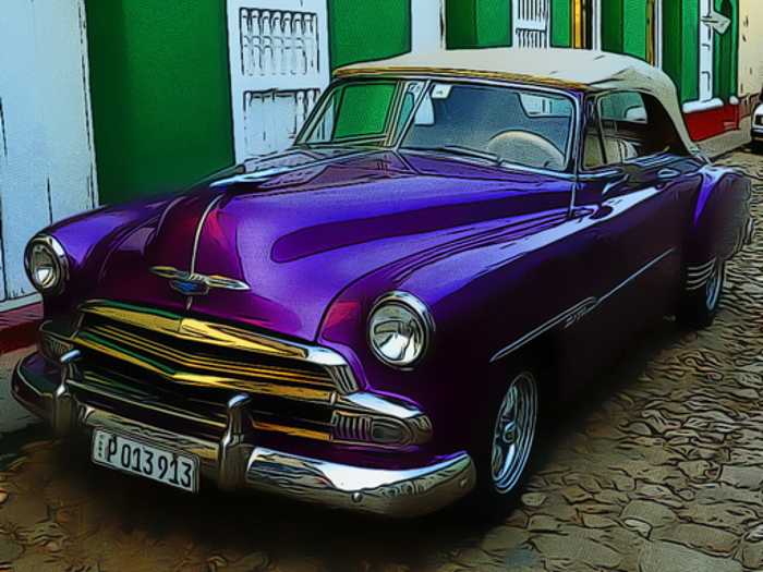 Cuban Vintage Cars Jigsaw Unblocked