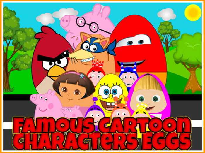 Famous Cartoon Characters Eggs Unblocked