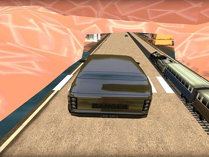 Train vs Super Car Racing Game Unblocked