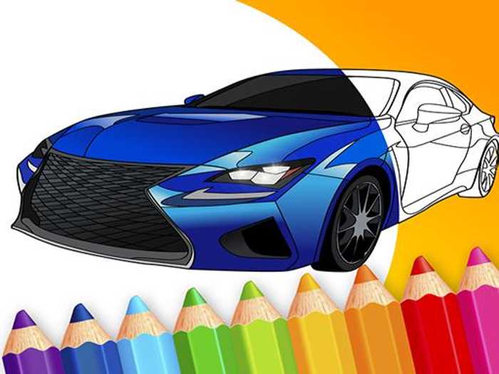 draw Car – Japanese Luxury Cars Coloring Book Unblocked