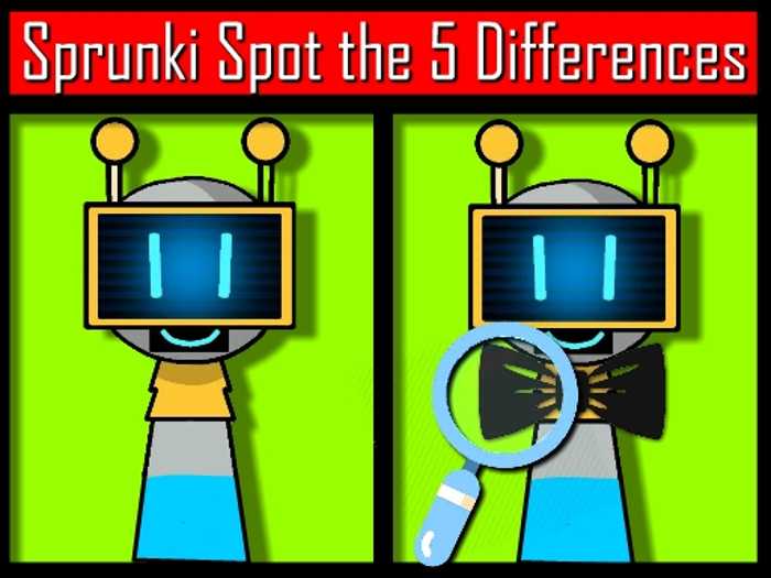 Sprunki Spot the 5 Differences Unblocked