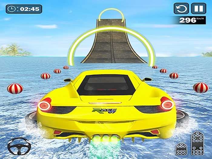Water Surfing Car Stunt Games Car Driving Games Unblocked
