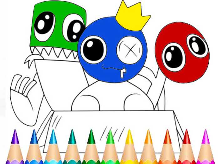 Rainbow Friends Coloring Book Game Unblocked
