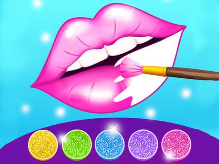 Glitter Lips Coloring Game Unblocked