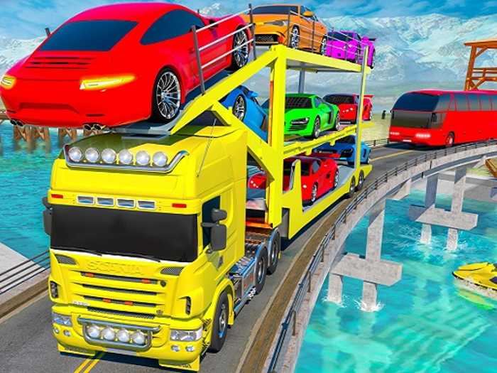 Crazy Mega Car Transport Truck Game Unblocked
