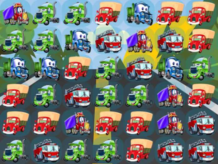 Cartoon Trucks Match 3 Unblocked