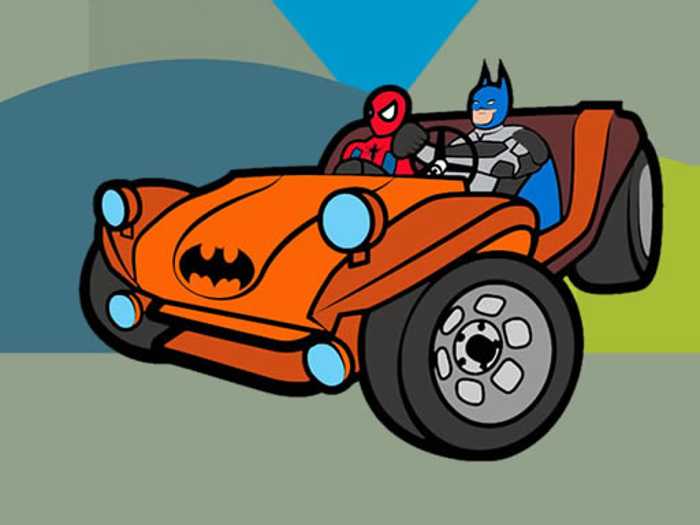 Superhero Cars Coloring Book Unblocked
