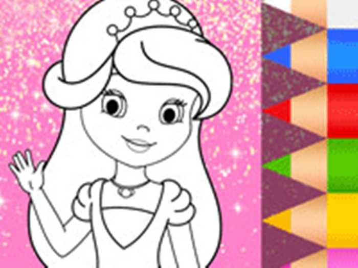 Princess Coloring Glitter – Art Game Unblocked