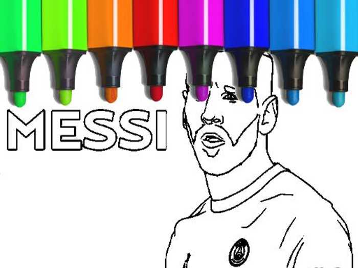Messi Coloring Pages Unblocked
