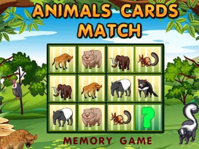 Animals Cards Match Unblocked