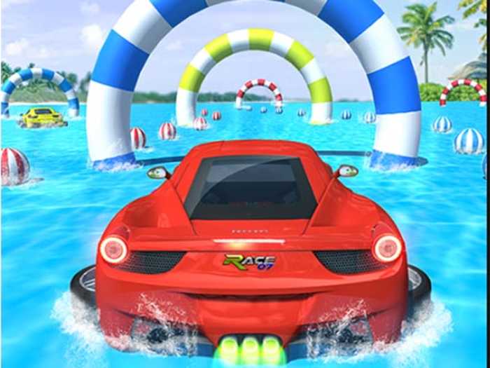 Water Surfing Car Stunts Unblocked