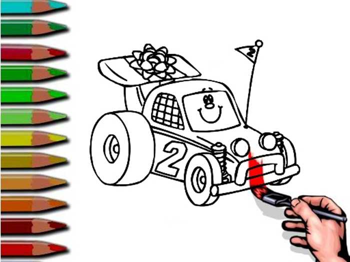 BTS Racing Car Coloring Unblocked