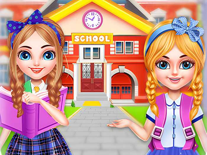Twins sisters back to school Unblocked