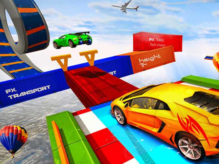 Sky Ramp Car Mega Stunts Big Jump Unblocked