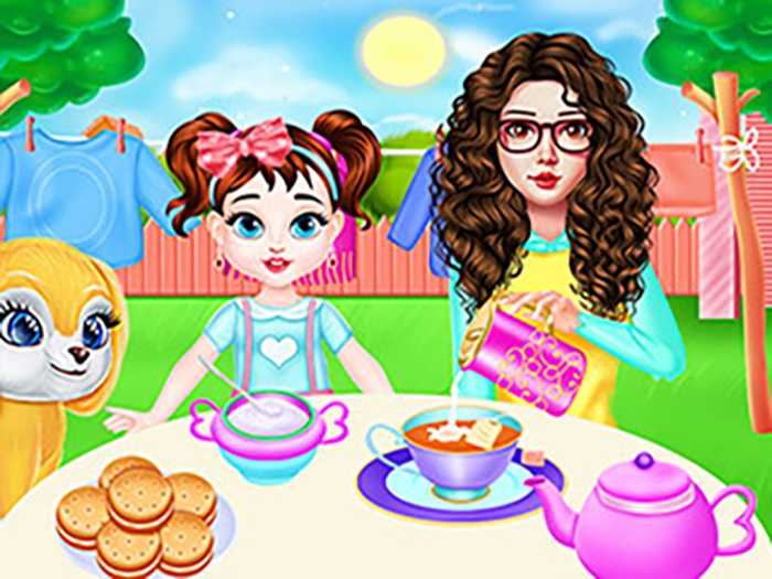 Mom And Taylor Washing Clothes Unblocked